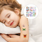 12 Sheets Schmetterling Tattoo-Aufkleber Feen-Tattoo-Aufkleber Farbige Blumen