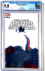 Mark Spears Monsters #3 MEGACON Variant Venom Homage CGC 9.8 W/COA. - Picture 1 of 3