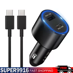 45W Schnell Auto Ladegerät Typ-C Kabel für Samsung A55 A35 A54 A34 A24 A14 A15 A25 5G - Bild 1 von 16