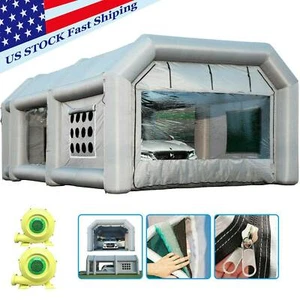 Inflatable Spray Booth Paint Tent Mobile Portable Car Workstation 23x13x8FT USA - Picture 1 of 12