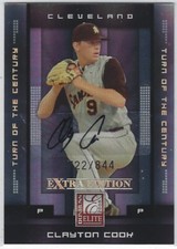 2008 DONRUSS-ELITE CLAYTON COOK TURN OF THE CENTURY AUTO RC #22 INDIANS /844