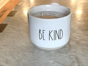 *New* rare Outdoor Rae Dunn 2 Wick 20.7oz 36hr Citronella Jar Candle “Be Kind” - Picture 1 of 4
