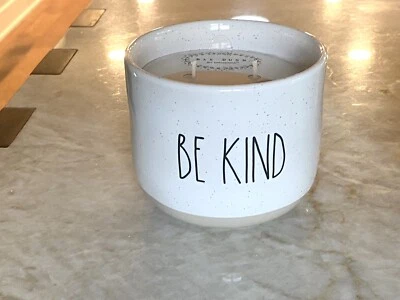 *New* rare Outdoor Rae Dunn 2 Wick 20.7oz 36hr Citronella Jar Candle “Be Kind” - Image 1 of 4