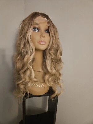 Women's LACE FRONT SUPER CURLY OMBRE DIRTY BLONDE WIG  - Image 1 of 4