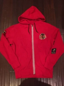 Chicago Blackhawks NEW Mens X-Large Full Zip Hooded Sweatshirt . NHL Hockey NWT  - Picture 1 of 4