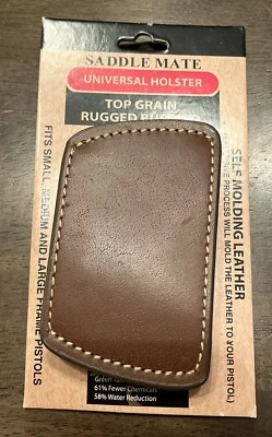 Funda para pistola universal Saddle Mate cintura deslizable cuero de búfalo resistente nueva Foto 1 de 2