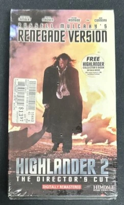 Highlander 2 The Director's Cut Mulcahy's Renegade Version VHS Tape New Sealed - Image 1 of 4