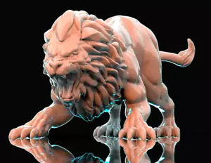 Nemean Lion D&D Bestiary 28mm 32mm - Picture 1 of 4