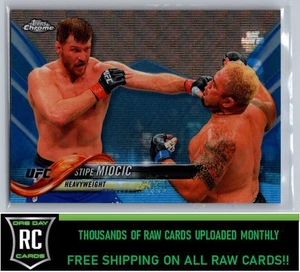 2018 Topps Chrome UFC Blue Wave #/75 Stipe Miocic #27 - Picture 1 of 2