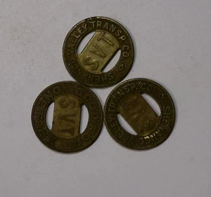 SHARON PA LOT 3 TRANSIT TOKENS #522-69 - Picture 1 of 1