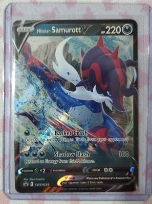 Hisuian Samurott V SWSH239 SWSH: Sword & Shield Promo Cards Holo - Image 1 of 2