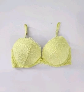 Sujetador Victoria's Secret Dream Angels Push Up Precioso Amarillo Neón Claro Talla 32D - Imagen 1 de 7
