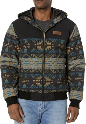 Pendleton Black & Blue Journey West Bow Pass Bomber Jacket - Men M, NWT - Image 1 of 4