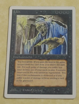 LICH MPHP -- Unlimited MTG -- See Photos - Image 1 of 4