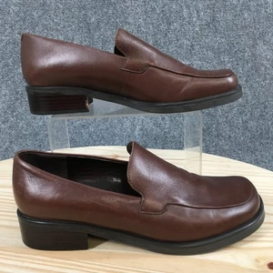 Mocasín Franco Sarto Pump Mujer 8M Marrón Boca Punta Redonda Sin Cordones Bloque Cuero - Imagen 1 de 21