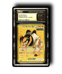 Pokemon GRADED 2024 Iron Boulder ex 217/162 Temporal Forces GM 10 CGC - Picture 1 of 1