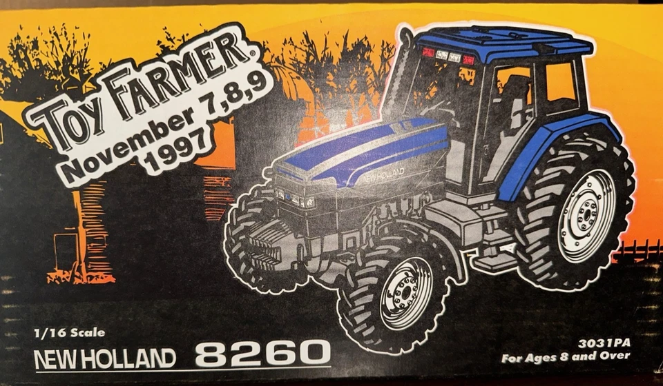 Ertl New Holland 8260 Tractor Toy Farmer 1997 #3031PA 1/16 Collector Edition 12* - Image 1 of 1