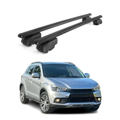Lockable Roof Racks Cross Bars for Mitsubishi Outlander Sport 2011-2024 Black - Изображение 1 из 4