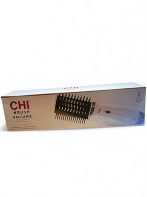 CHI CEPILLO n VOLUMEN 2 en 1 SECADOR DE CEPILLO DE CERÁMICA con Cepillo y Peine Herramientas de Peinado Nuevo en Caja Foto 1 de 4