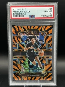 2023-24 Select Anthony Black #71 Tiger Stripe Prizm SSP RC Magic PSA 10 - Bild 1 von 4