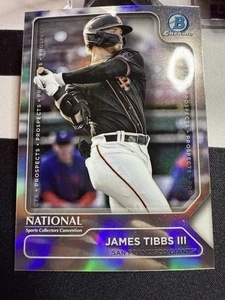 2025 Bowman Chrome The National James Tibbs III San Francisco Giants Baseball - Bild 1 von 2