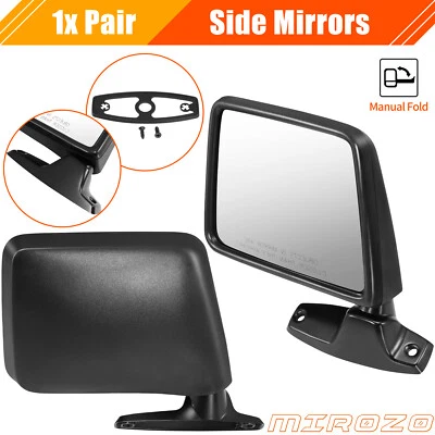 2x Espejo retrovisor plegable manual izquierdo derecho negro para Ford Ranger Bronco 1983-1992 Foto 1 de 4