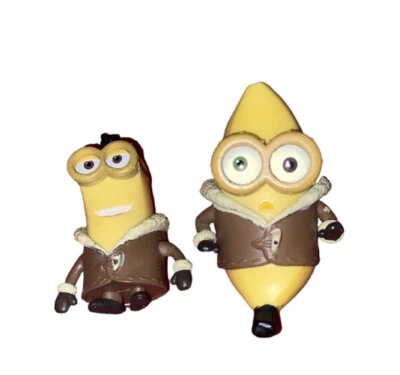 Figuras de ação posáveis em vinil Minions Bob Banana Bored Silly Kevin Thinkway Toys - Imagem 1 de 2