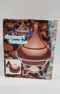 Hershey's Kisses Candy Chocolate Dessert Fondue Set Ceramic Warmer Pot. - Picture 1 of 7