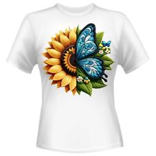 Butterfly with sunflower Png, Sunflower Png, Caterpillar Png, Sublimation Design