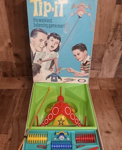 De colección Ideal Tip-it 1965 Wackiest Balanceing Game Ever Complete Please Leer - Imagen 1 de 11