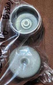 One Pair Chrome Bearing Protectors 1 .76" with Bras - Trailer Axle Buddy - Picture 1 of 3
