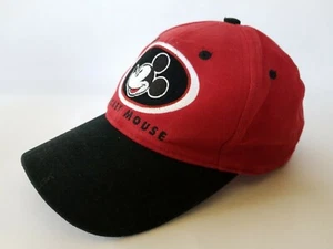 Mickey Mouse Embroidered Snapback Hat Fresh Caps Disney Red Black - Picture 1 of 6