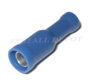 (100) CONECTORES BALA HEMBRA AZUL CALIBRE 16-14 CONECTORES CABLE ELÉCTRICO .157" - Imagen 1 de 1