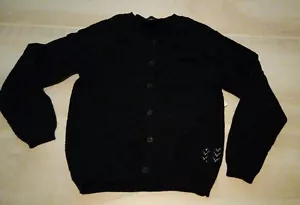 Cárdigan de punto negro talla 3/4 para niñas Zunie - Imagen 1 de 7