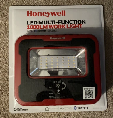 New! Honeywell Led Multi-Function Bluetooth Speaker 1000 Lumen Work Light - Image 1 of 3