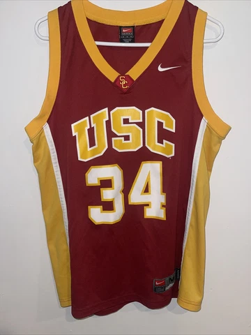 TEAM NIKE NCAA USC TROJANS #34 BASKETBALL JERSEY SIZE M Cover