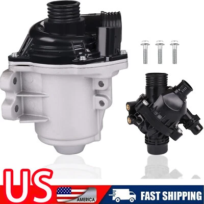 Electric Engine Water Pump W/Thermostat For BMW 535i xDrive E60/E61/F10 2009-16 - Image 1 of 4