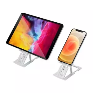 Cell Phone Stand Tablet Mount Adjustable Fordable Desktop Holder Mobile iPhone - Picture 1 of 8