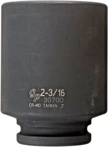 Grey Pneumatic 3076D 3/4" Drive x 2-3/8" Deep Length Impact Socket Warranty - Picture 1 of 2