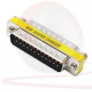Adaptador o acoplador DSUB de 25 vías/pin DSUB de hembra a hembra - Cambiador de género D-sub - Imagen 1 de 2