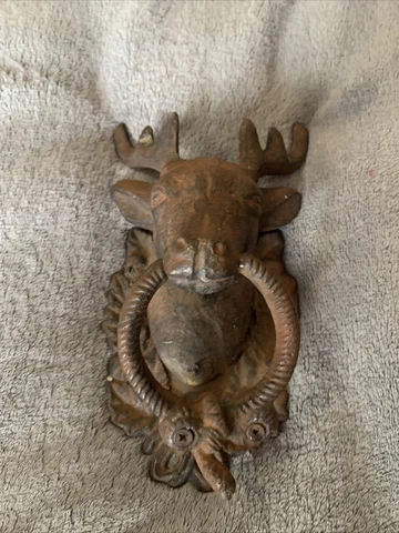 Cast Iron Deer Door Knocker Cover