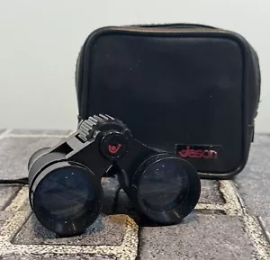 Vintage JASON Brand 4x30 Fine Quality Coated Lens Binoculars with Leather Case - Picture 1 of 7