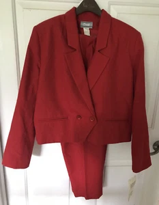 Traje chaqueta y pantalones vintage Catalina para mujer talla 14-16 - Imagen 1 de 4