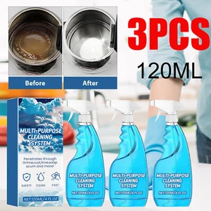 3PCS All-Purpose Cleaning Bubble Cleaner Spray Foam Kitchen Grease Dirt Removal - Picture 1 of 14