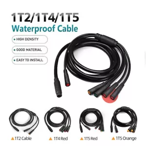 1T2/1T4/1T5 Julet E-bike Waterproof Connecting cable Controller Light Cable NEW - Picture 1 of 20