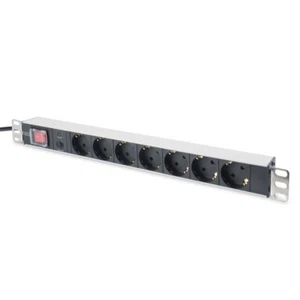 Regleta de enchufes DIGITUS DN-95403 1U aluminio PDU - Imagen 1 de 3
