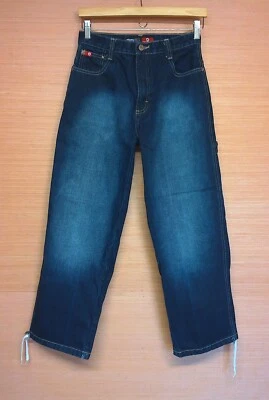 Pantalones de mezclilla holgados lavados oscuros South Pole para niños talla juvenil etiqueta 12 medida 26 x 27 Foto 1 de 4