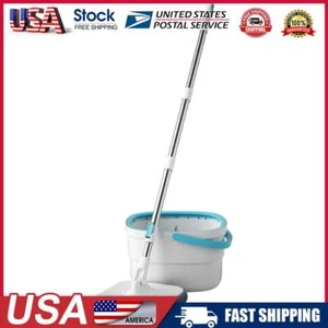 N# Microfiber Spin Mops Bucket Home Cleaning Spinning Mops 360 Rotating Square M - Picture 1 of 7