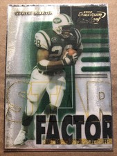 2000 Quantum Leaf Football Curtis MARTIN Star Factor Quasar SP Card #41/50. RARE