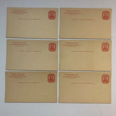 Grant 2 Cent US Postal Card Red Ink Unused Postal Card (Lot of 6) - Image 1 of 4